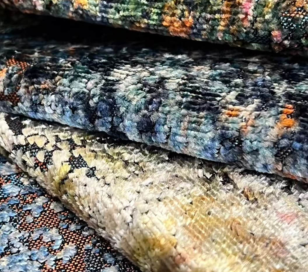 JBL kiváló minőségű jacqurard bársony szövet divat új kollekció ragyogó színek minta Morden stílusú Jacquard bársony kanapéhoz