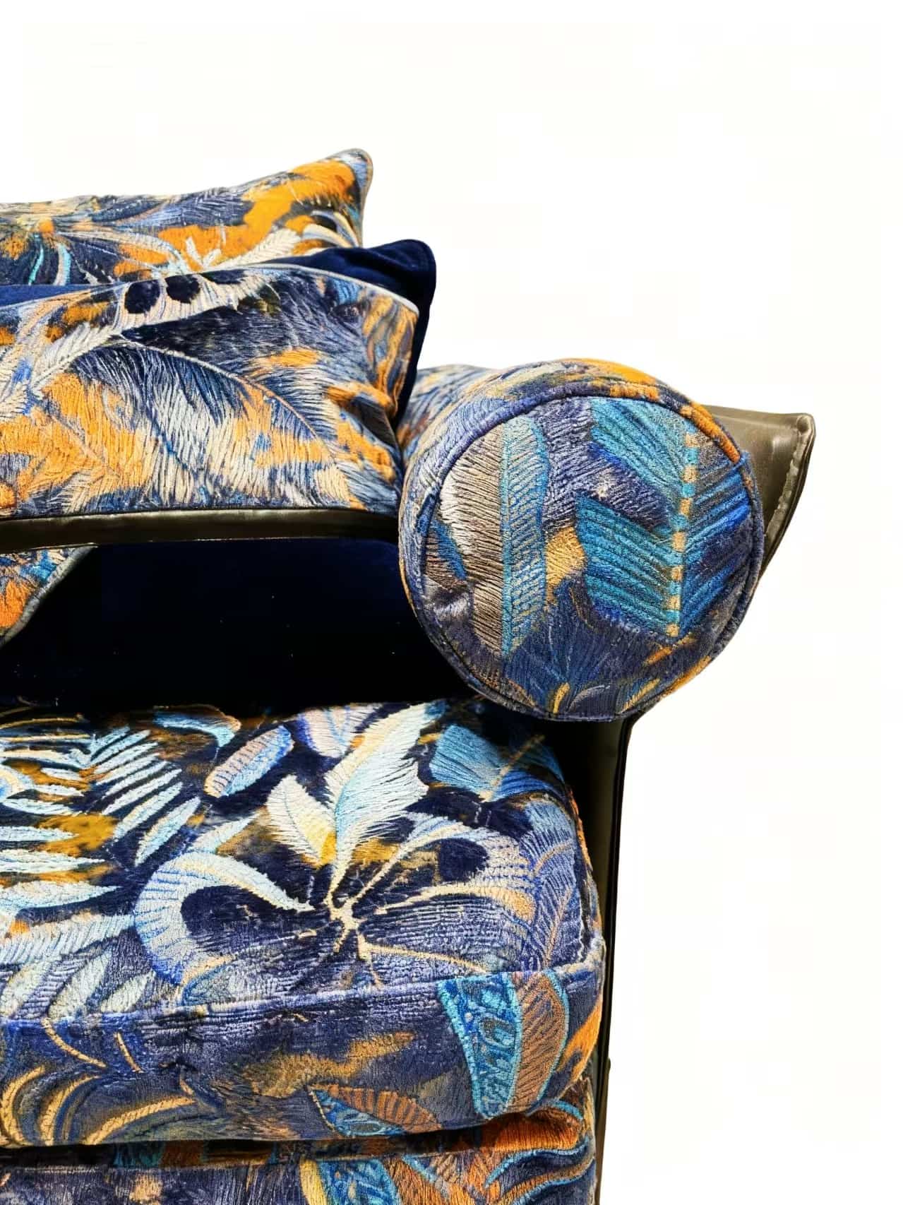 JBL kiváló minőségű jacqurard bársony szövet divat új kollekció Rainforest Pattern Morden stílusú Jacquard bársony kanapéhoz